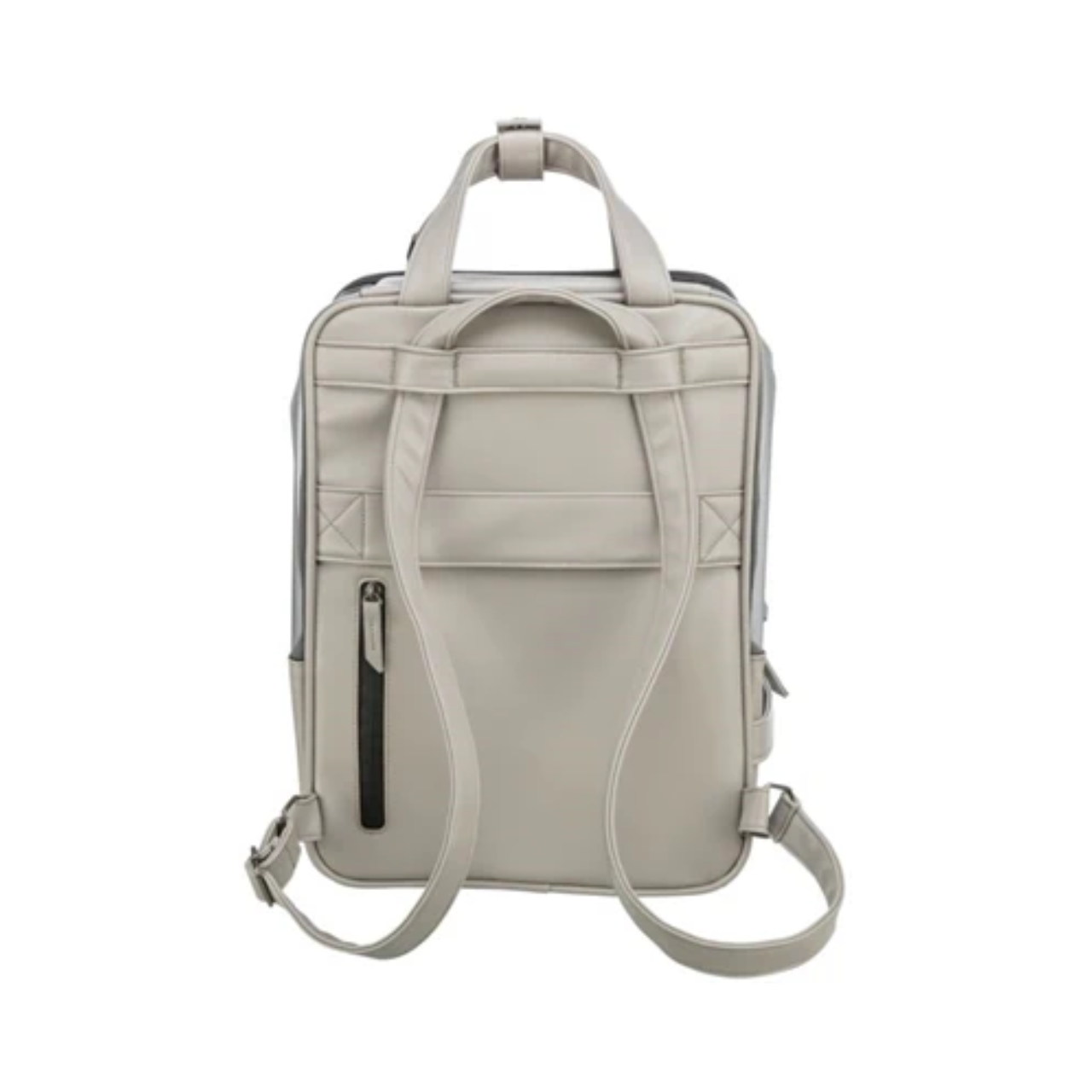 Trixie Dog Bag Backpack Citystyle Faux Leather Light Gray