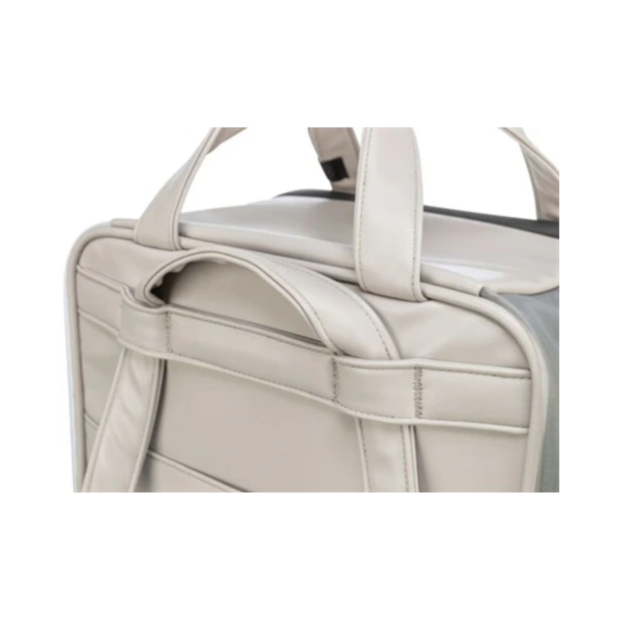 Trixie Dog Bag Backpack Citystyle Faux Leather Light Gray