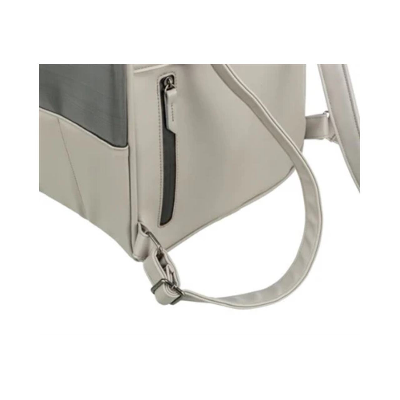Trixie Dog Bag Backpack Citystyle Faux Leather Light Gray