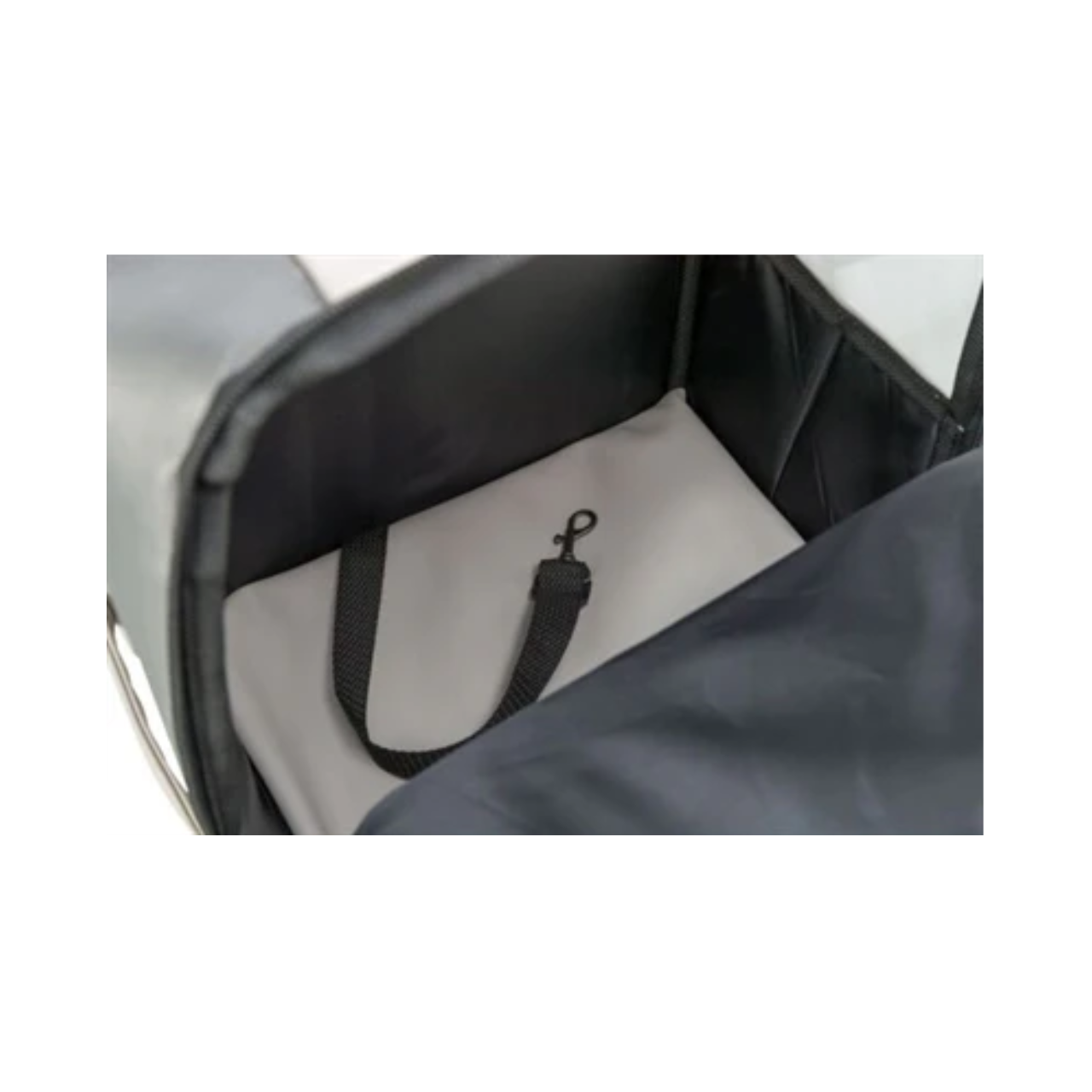 Trixie Dog Bag Backpack Citystyle Faux Leather Light Gray