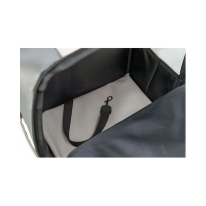 Trixie Dog Bag Backpack Citystyle Faux Leather Light Gray