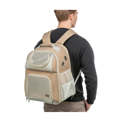 Trixie Dog Bag Backpack Willow Beige / Brown