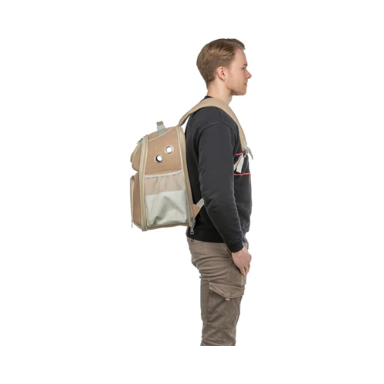 Trixie Dog Bag Backpack Willow Beige / Brown