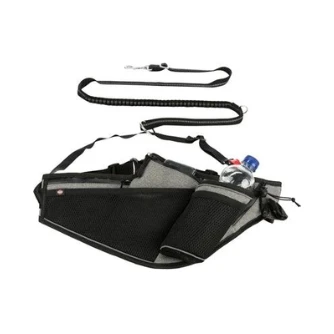 Trixie Joggingriem Met Lijn Grijs / Zwart