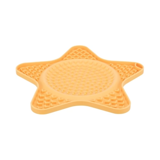 Trixie Lick'n'snack Mat Star Silicone Yellow