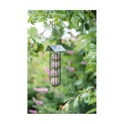 Trixie Fat Ball Holder with Roof 4 Balls Metal Black