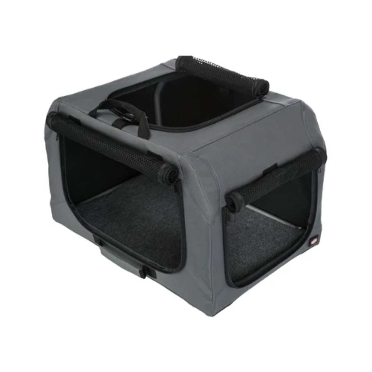 Trixie Soft Kennel Easy Travel Crate Gray