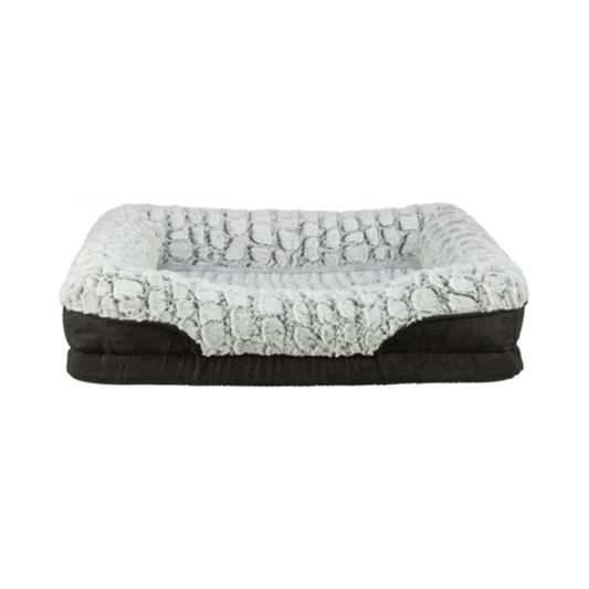 Trixie Vital Dog Basket Lino Square Black/Gray