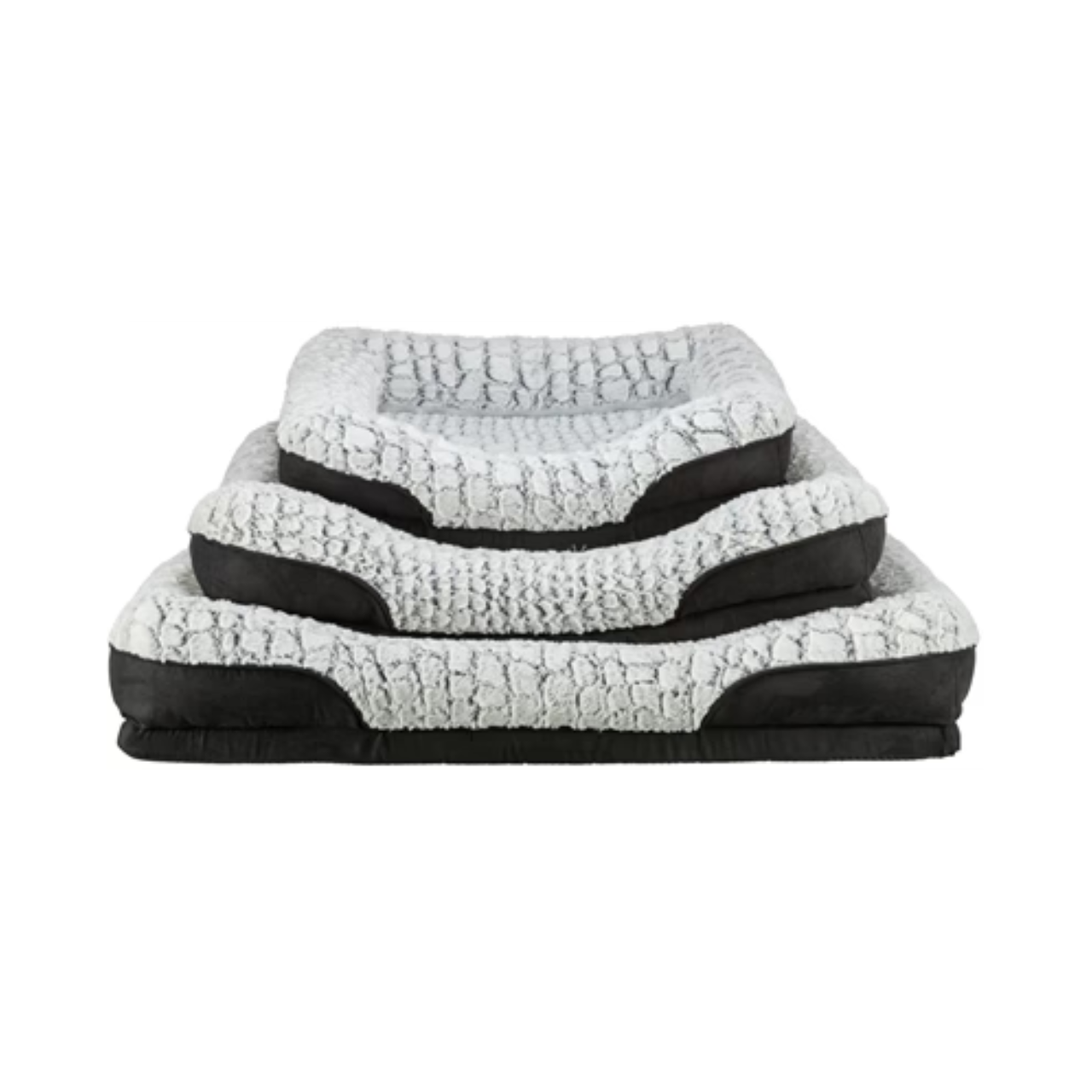 Trixie Vital Dog Basket Lino Square Black/Gray