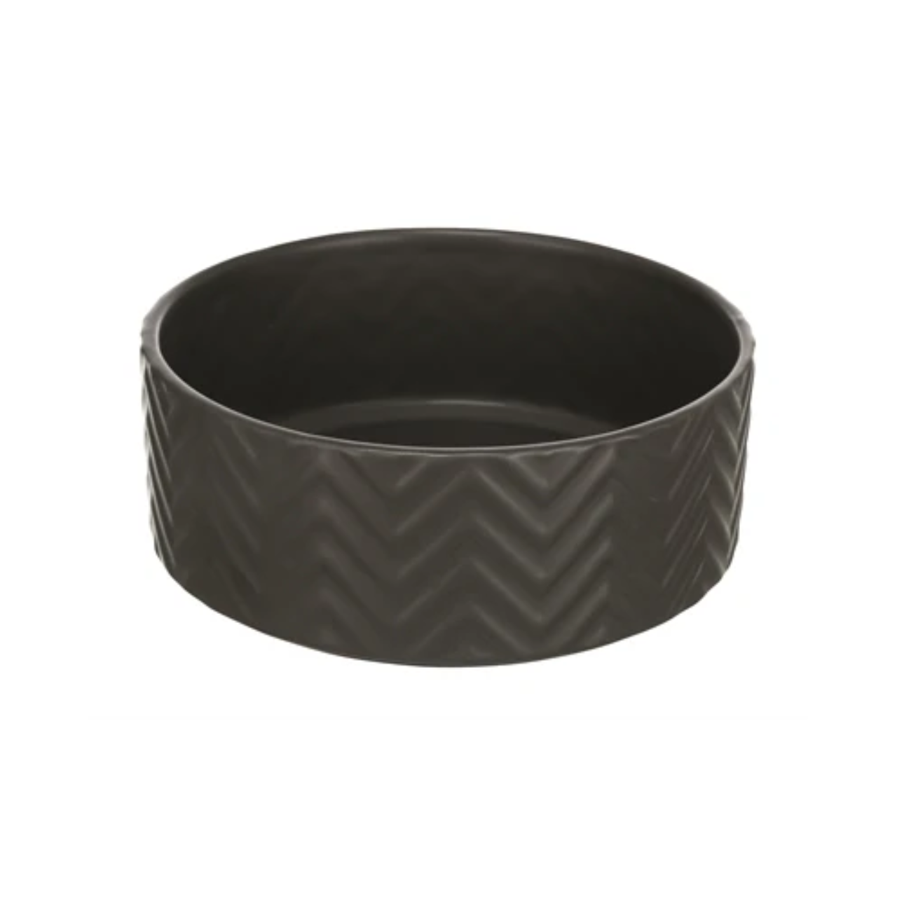 Trixie Food Bowl / Drinking Bowl Wave Ceramic Gray