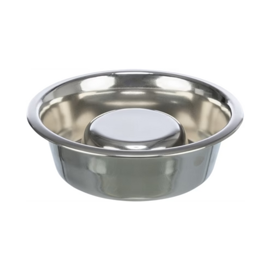 Trixie Dog Feeding Bowl Slow Feeding Stainless Steel
