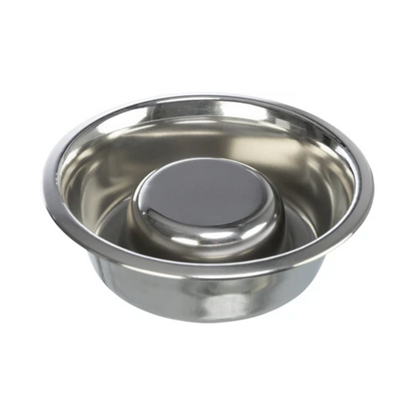 Trixie Dog Feeding Bowl Slow Feeding Stainless Steel
