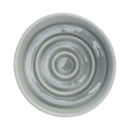 Trixie Feeding Bowl Slowfeeding Ceramic Gray / Blue
