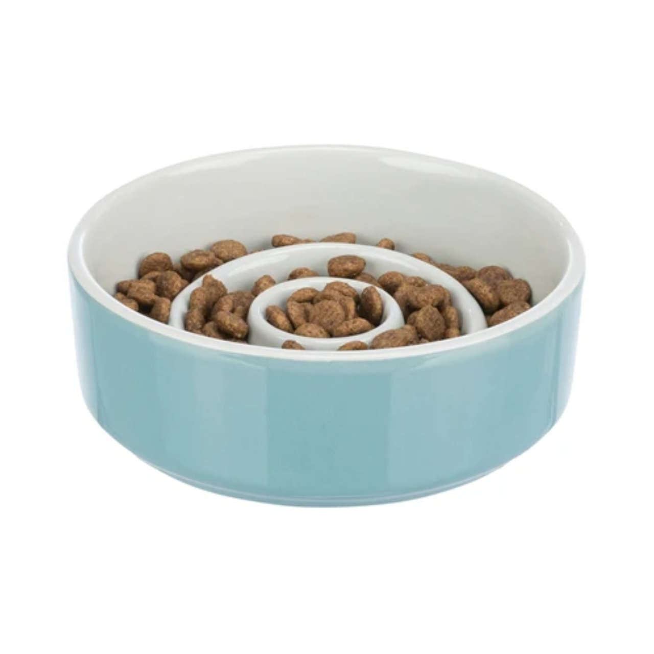 Trixie Feeding Bowl Slowfeeding Ceramic Gray / Blue