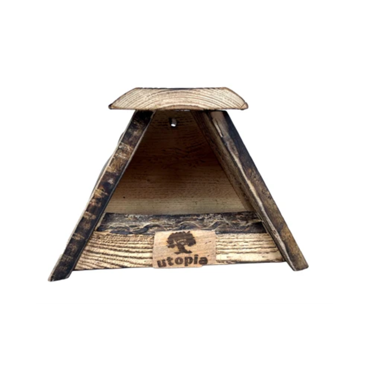 Utopia Nesting Box Robin / Blackbird Burnt Douglas Wood