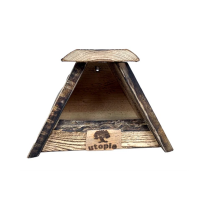 Utopia Nesting Box Robin / Blackbird Burnt Douglas Wood