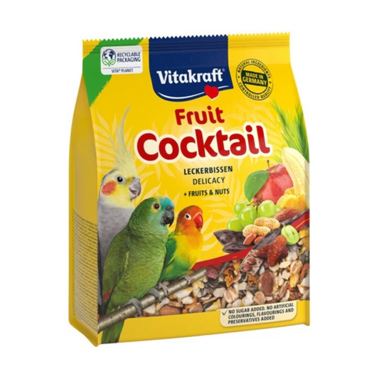 Vitakraft Parakeet / Agapornis Fruit Cocktail Delicacy Fruits / Nuts 