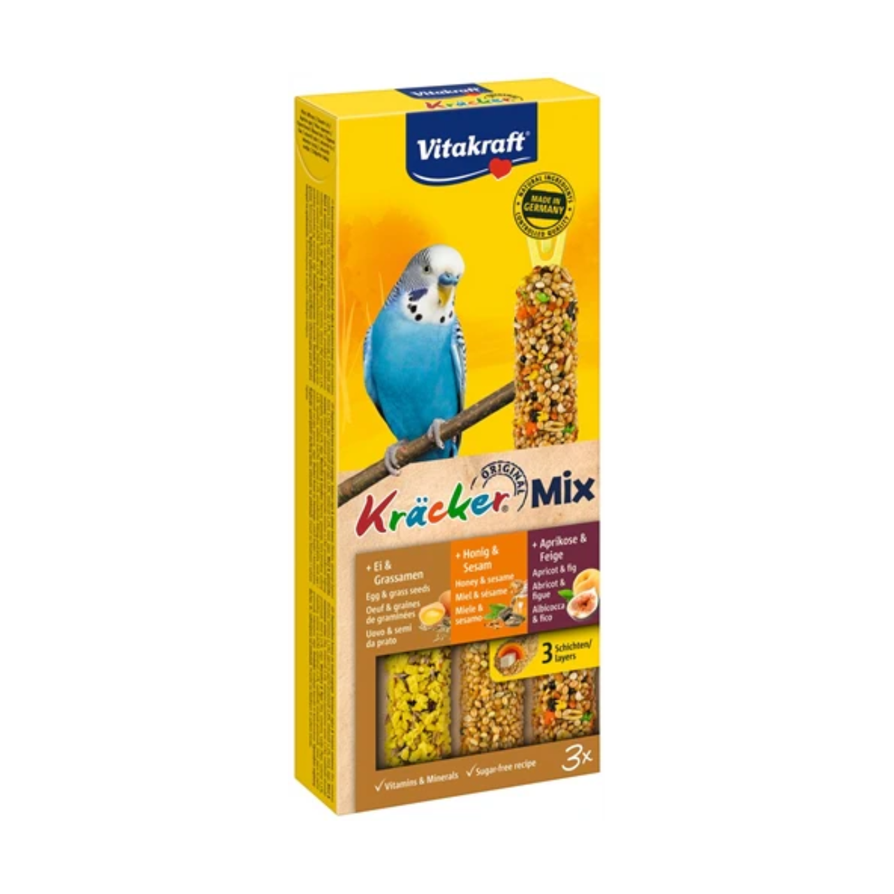 Vitakraft Parakeet Kracker Honey/Fruit/Egg