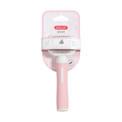 Zolux Anah Slicker Brush Soft Pink/White