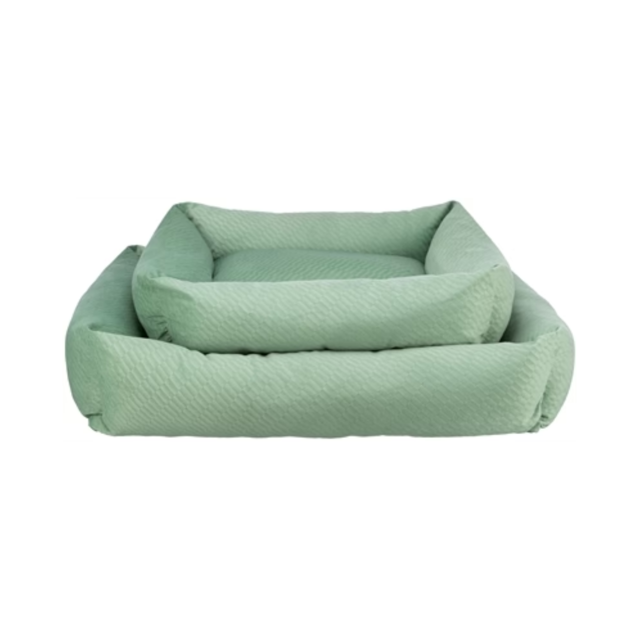 Trixie Dog Basket Alena Square Sage Green