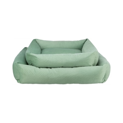 Trixie Dog Basket Alena Square Sage Green