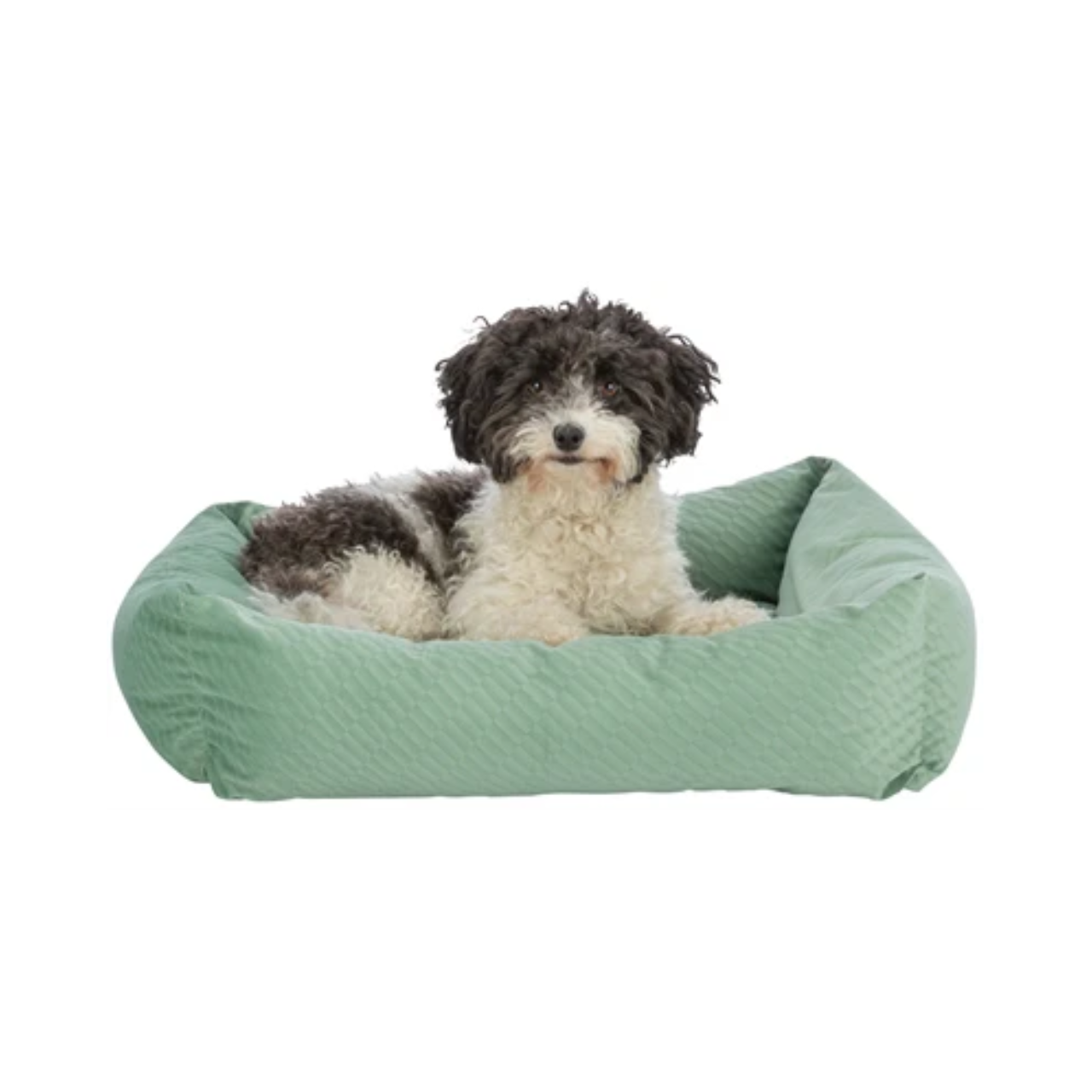 Trixie Dog Basket Alena Square Sage Green